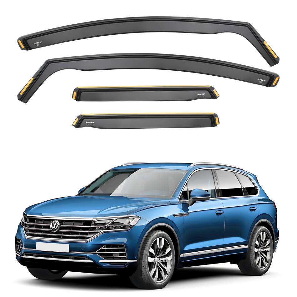 VW Touareg MK3 2018-2025 5-Door SUV Wind Deflectors 4pc Set