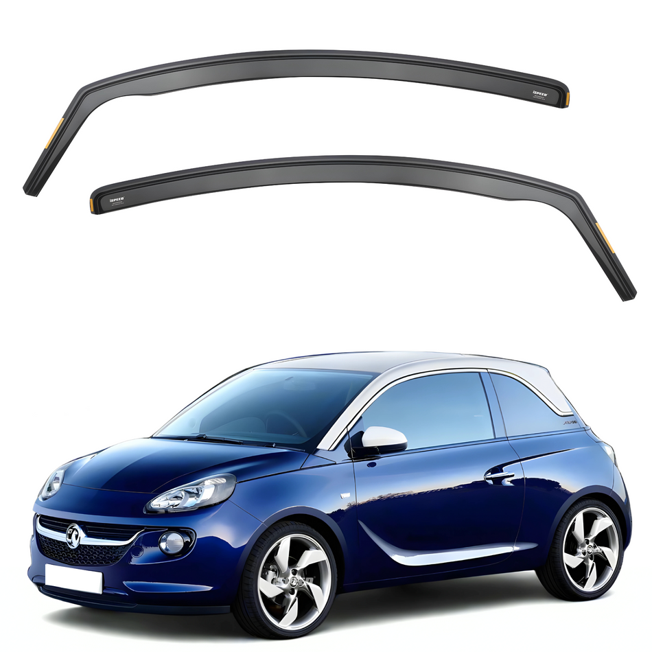 Vauxhall Adam 2013-2019 3-Door Hatchback Wind Deflectors 2pc Set