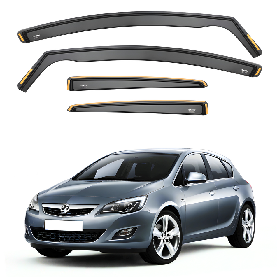 Vauxhall Astra J MK6 2009-2015 5-Door Hatchback Wind Deflectors 4pc Set