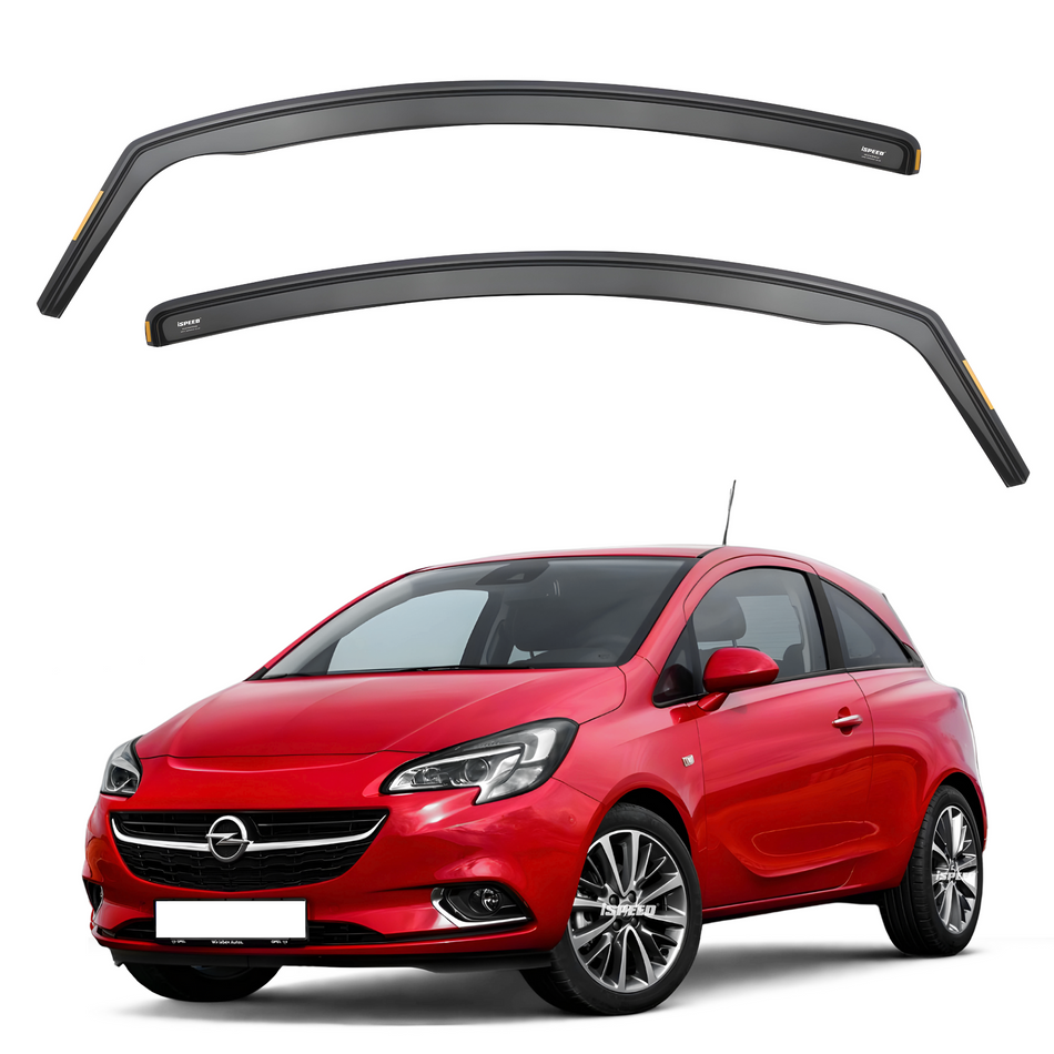 Vauxhall Corsa D/E 2006-2019 3-Door Hatchback Wind Deflectors 2pc Set