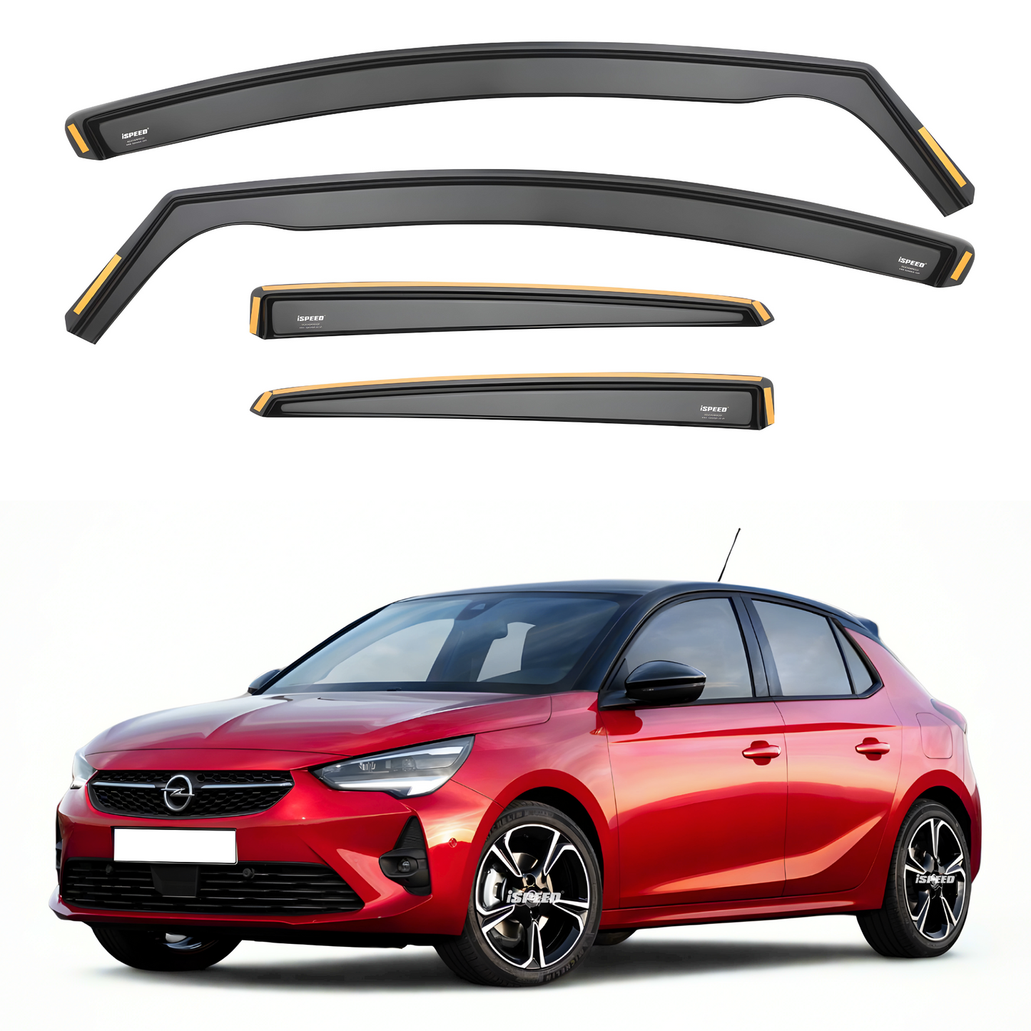 Vauxhall Corsa F/Corsa-e 2019-2025 5-Door Hatchback Wind Deflectors 4pc Set