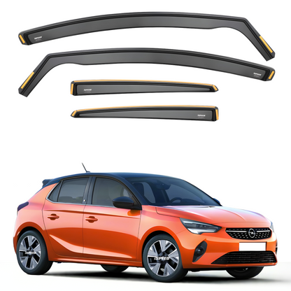 Vauxhall Corsa F/Corsa-e 2019-2025 5-Door Hatchback Wind Deflectors 4pc Set