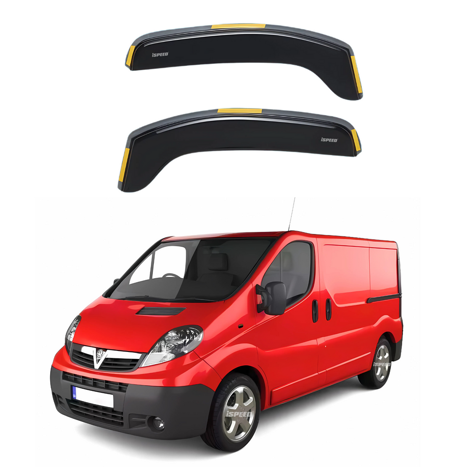 Vauxhall Vivaro MK1 2001-2014 Short Style Wind Deflectors 2pc Set