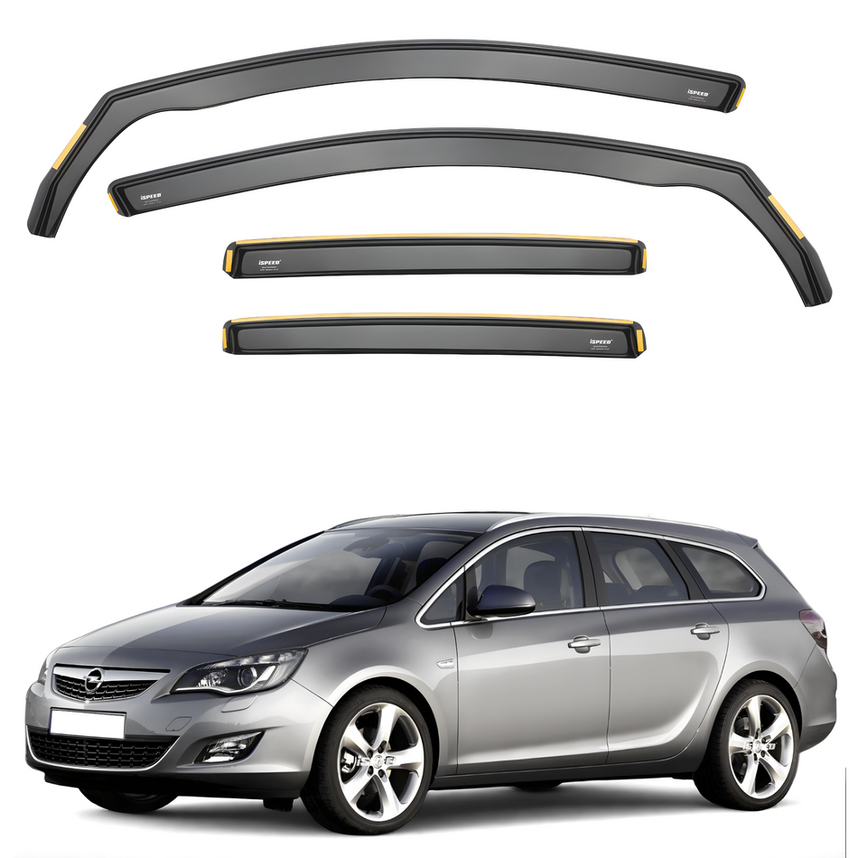 Vauxhall Astra J MK6 2010-2015 5-Door Estate Wind Deflectors 4pc Set