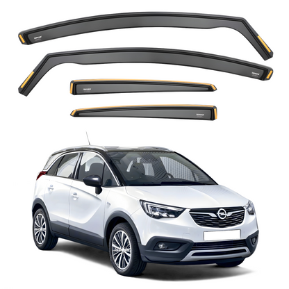 Vauxhall Crossland X 2017-2024 Wind Deflectors 4pc Set