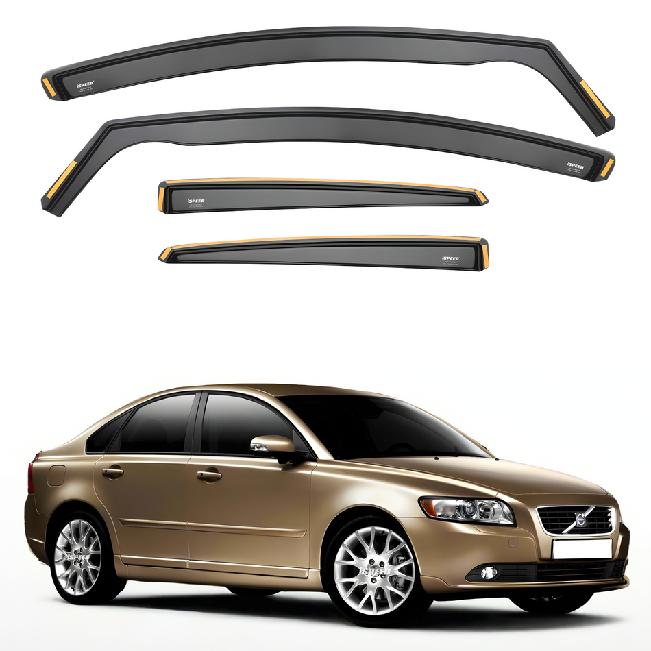 Volvo S40 MK2 2004-2014 4-Door Saloon Wind Deflectors 4pc Set