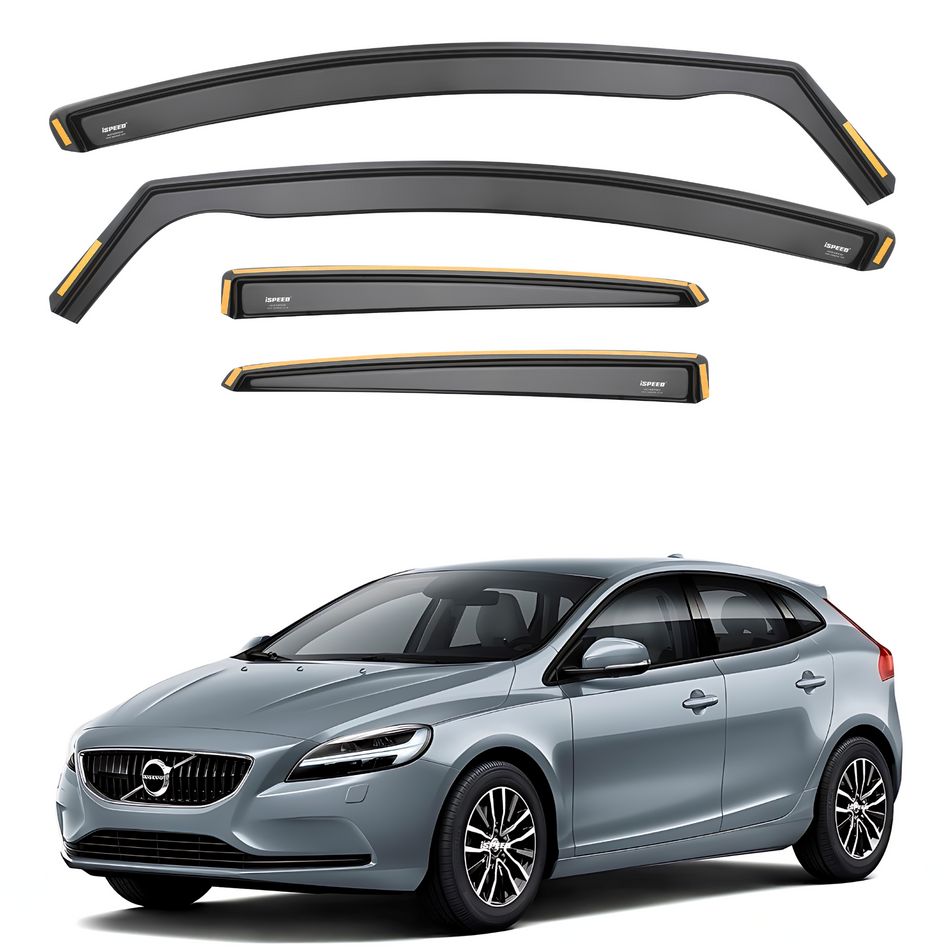 Volvo V40 MK2 2012-2019 5-Door Hatchback Wind Deflectors 4pc Set