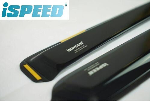 ISPEED Wind Deflectors For Toyota Aygo MK1 2005-2014 5-Door – Dark Tinted 2pc Set